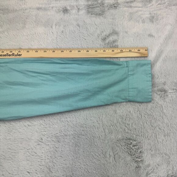 Johnnie-O Shirt Men's 2XL Seafoam Classic Long Sleeve Logo Collared Button Down - Picture 11 of 12